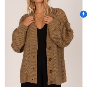 Amuse society mohair/wool blend cove sweater